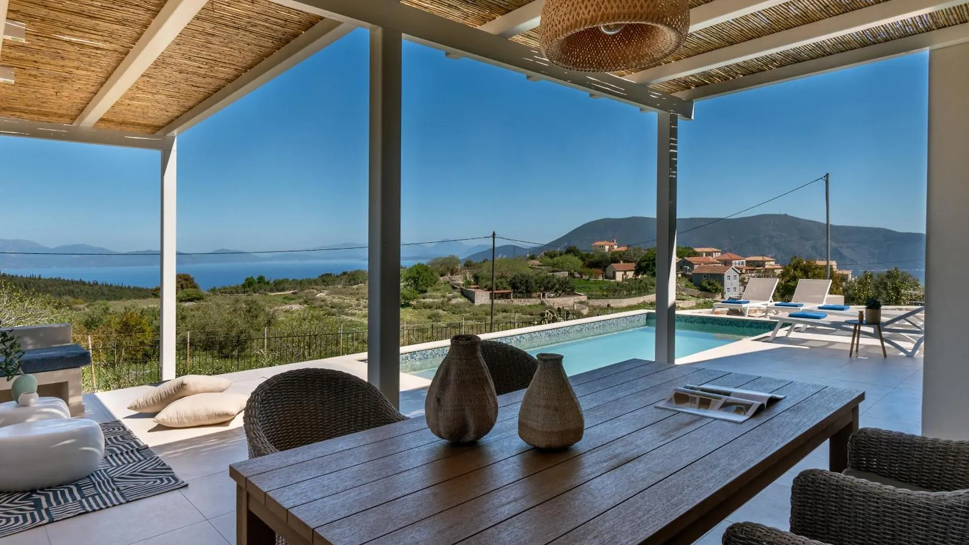 Villa Ariste With Stunning Views Near Fiscardo Katsarata