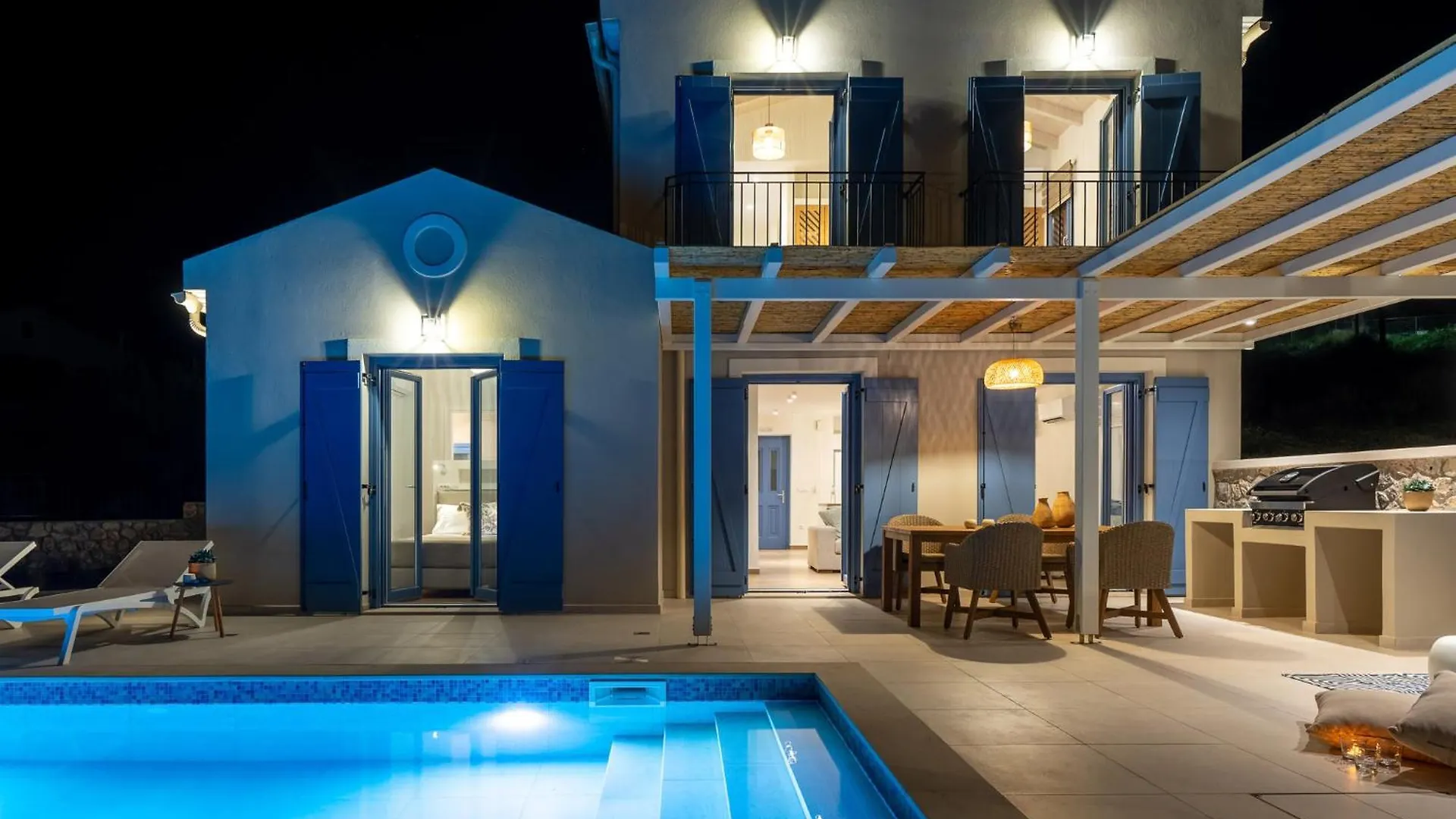 Villa Ariste With Stunning Views Near Fiscardo Katsarata Greece